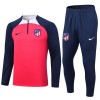 Sudadera De Entrenamiento Trajes Atlético Madrid Quarter Zip 23-24 Roja - Hombre